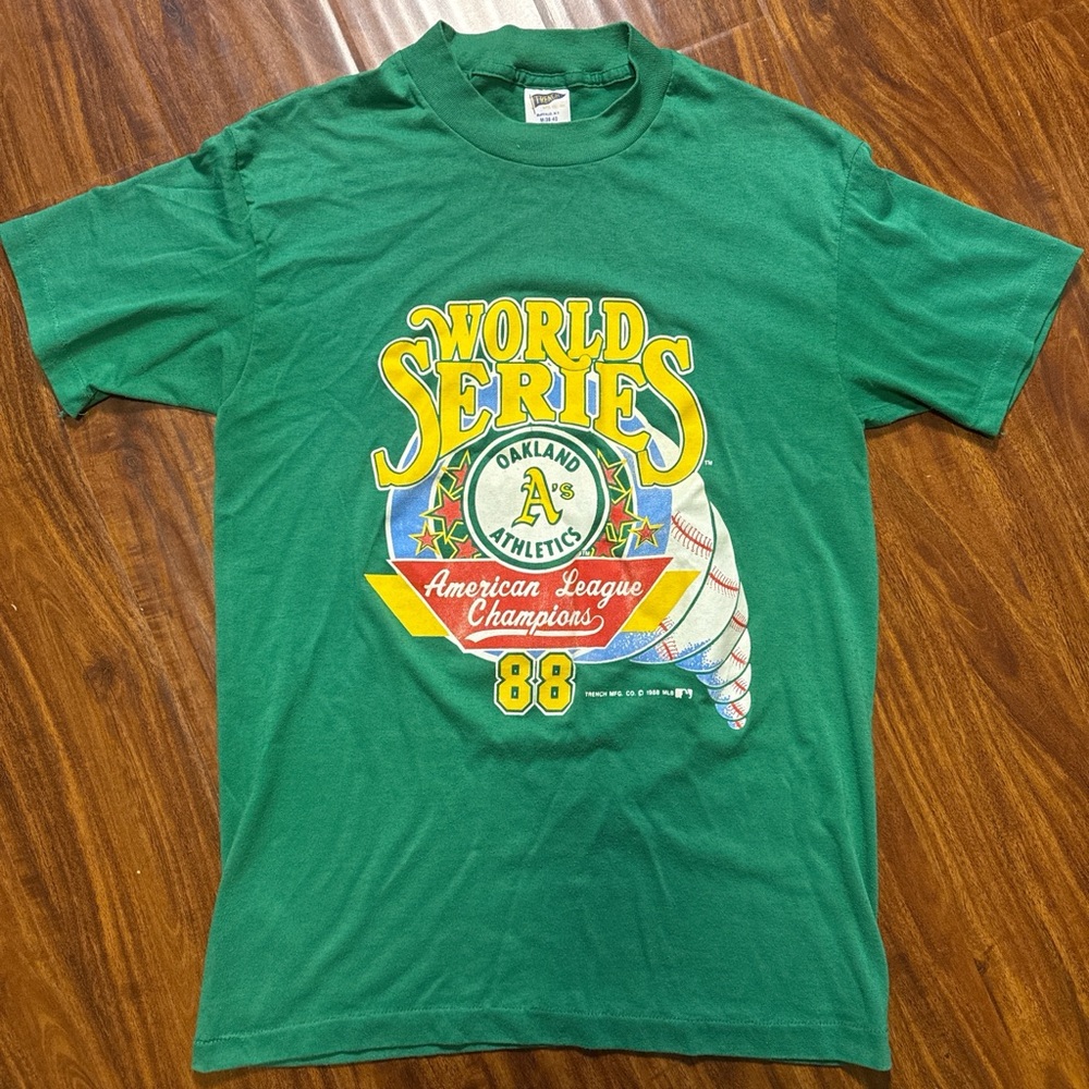Oakland Athletics Green World Series Tee